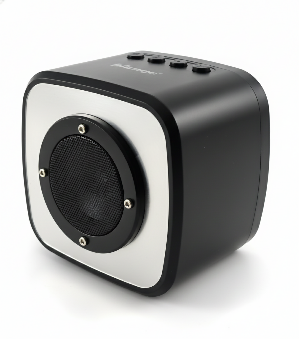 Hitage Prism 8W Bluetooth 5.1 Portable Speaker | TWS Stereo Pairing, FM Radio, USB/TF Playback