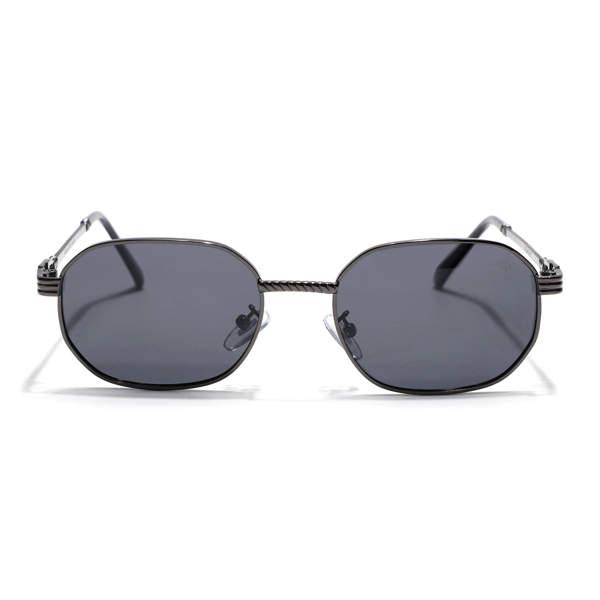 Imperial Grey Rectangle Sunglasses for Men and Women - view 4