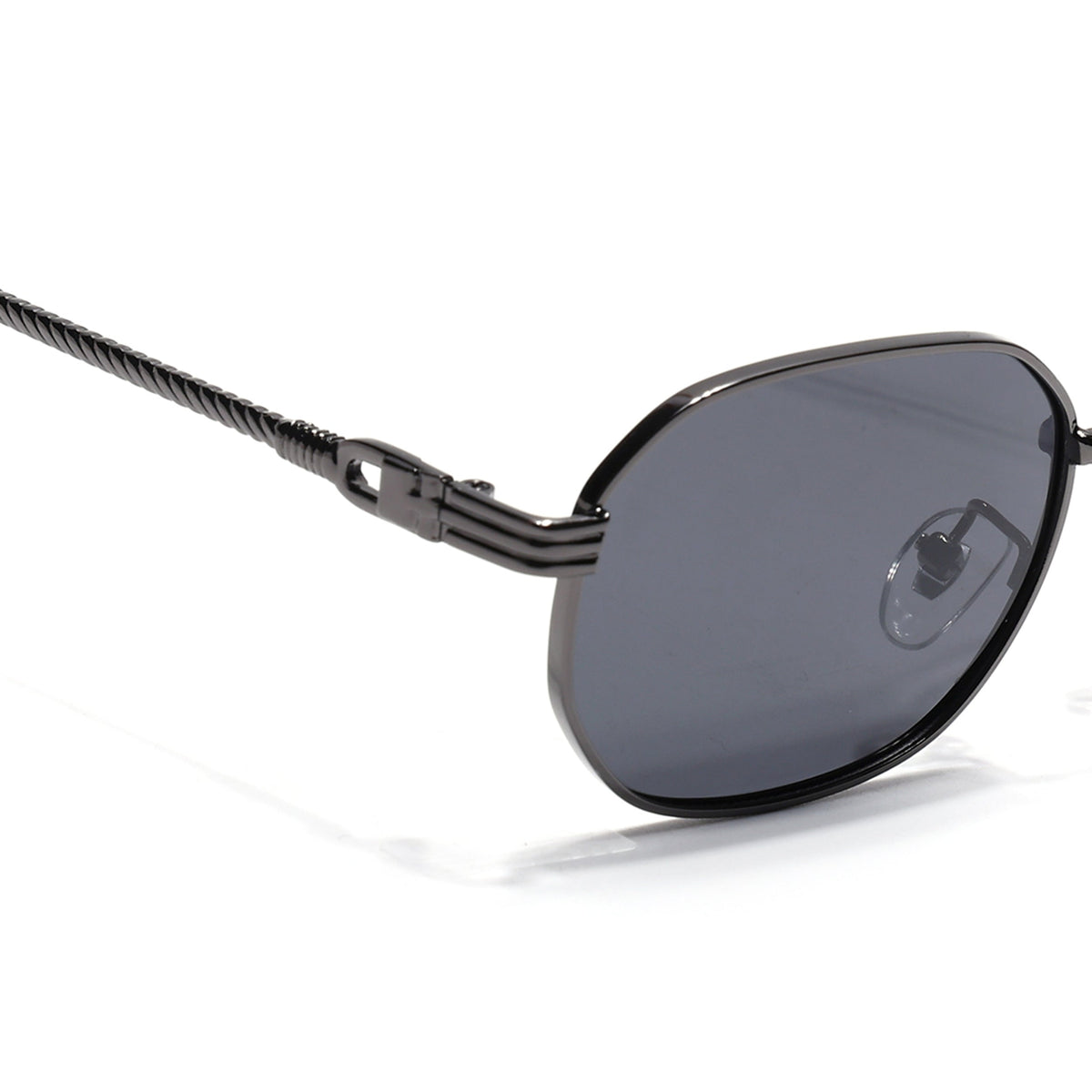 Imperial Grey Rectangle Sunglasses for Men and Women - view 5