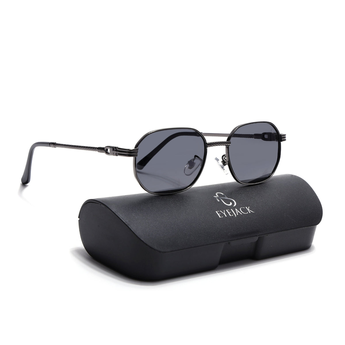 Imperial Grey Rectangle Sunglasses for Men and Women - with box packaging