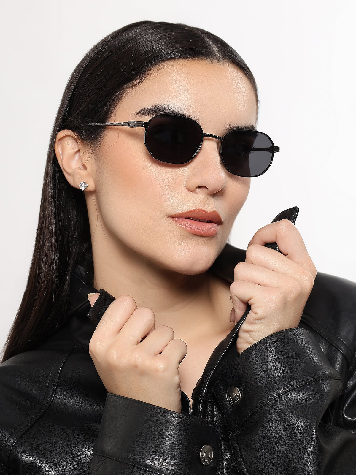 Imperial Grey Rectangle Sunglasses for Men and Women - view 2
