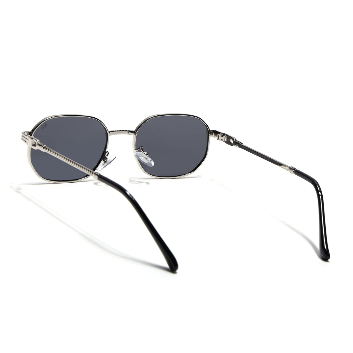Imperial Silver Rectangle Sunglasses for Men and Women - view 5
