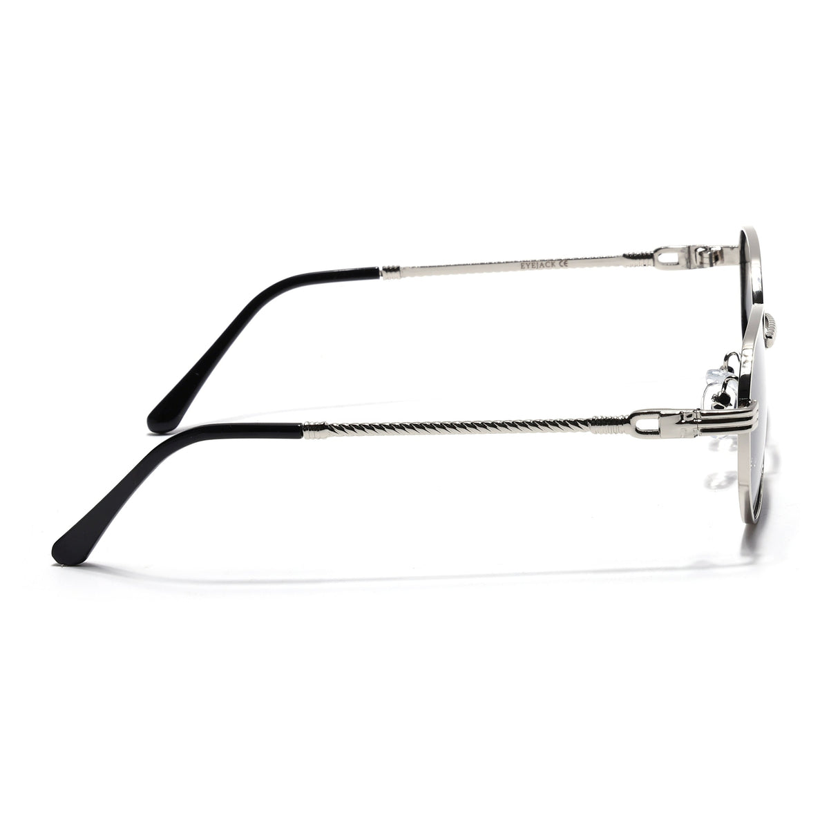 Imperial Silver Rectangle Sunglasses for Men and Women - view 6