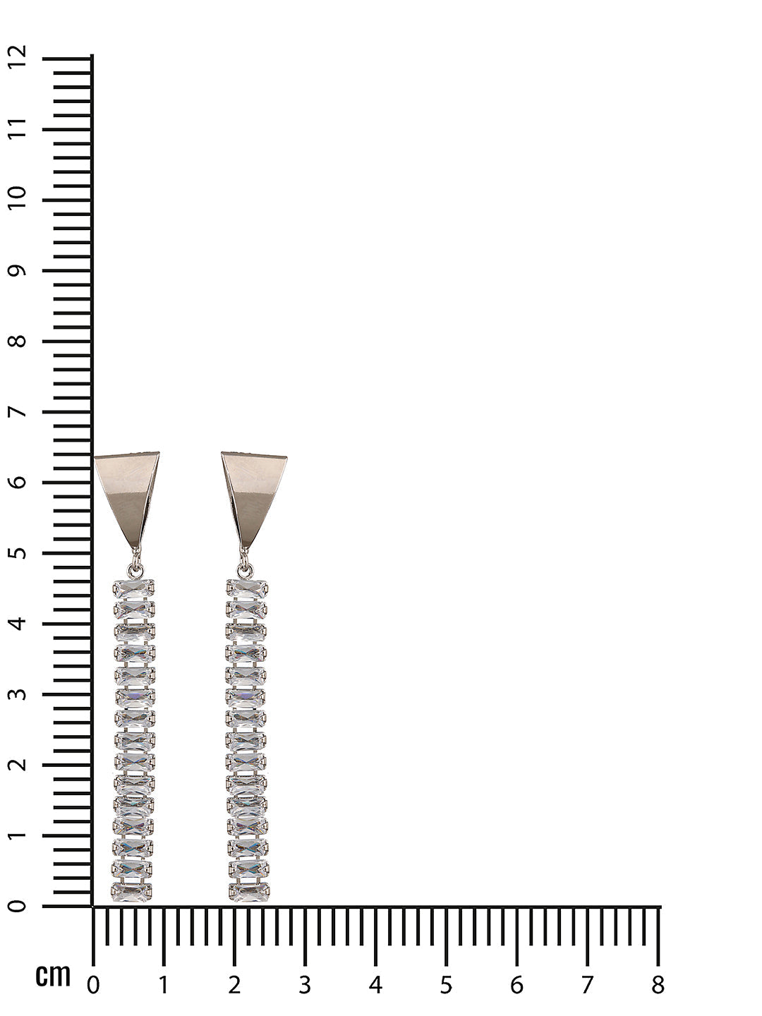 Jazz And Sizzle Silver Plated Contemporary Drop Earrings