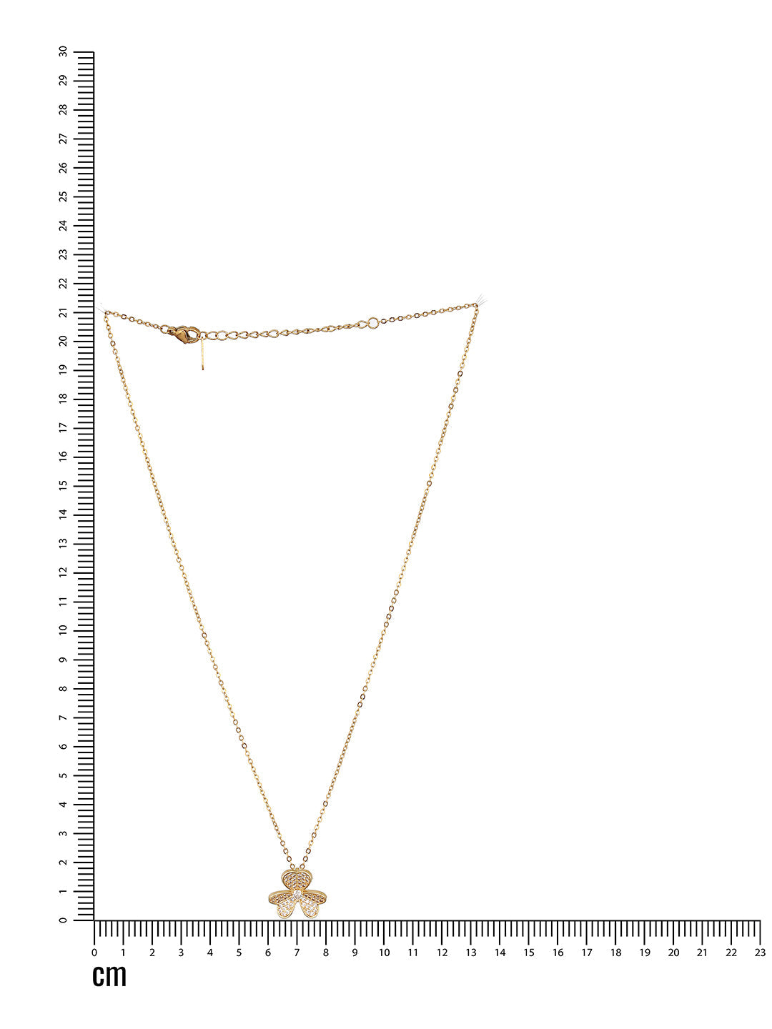 Jazz And Sizzle Gold-Plated CZ-Studded Pendant Chain