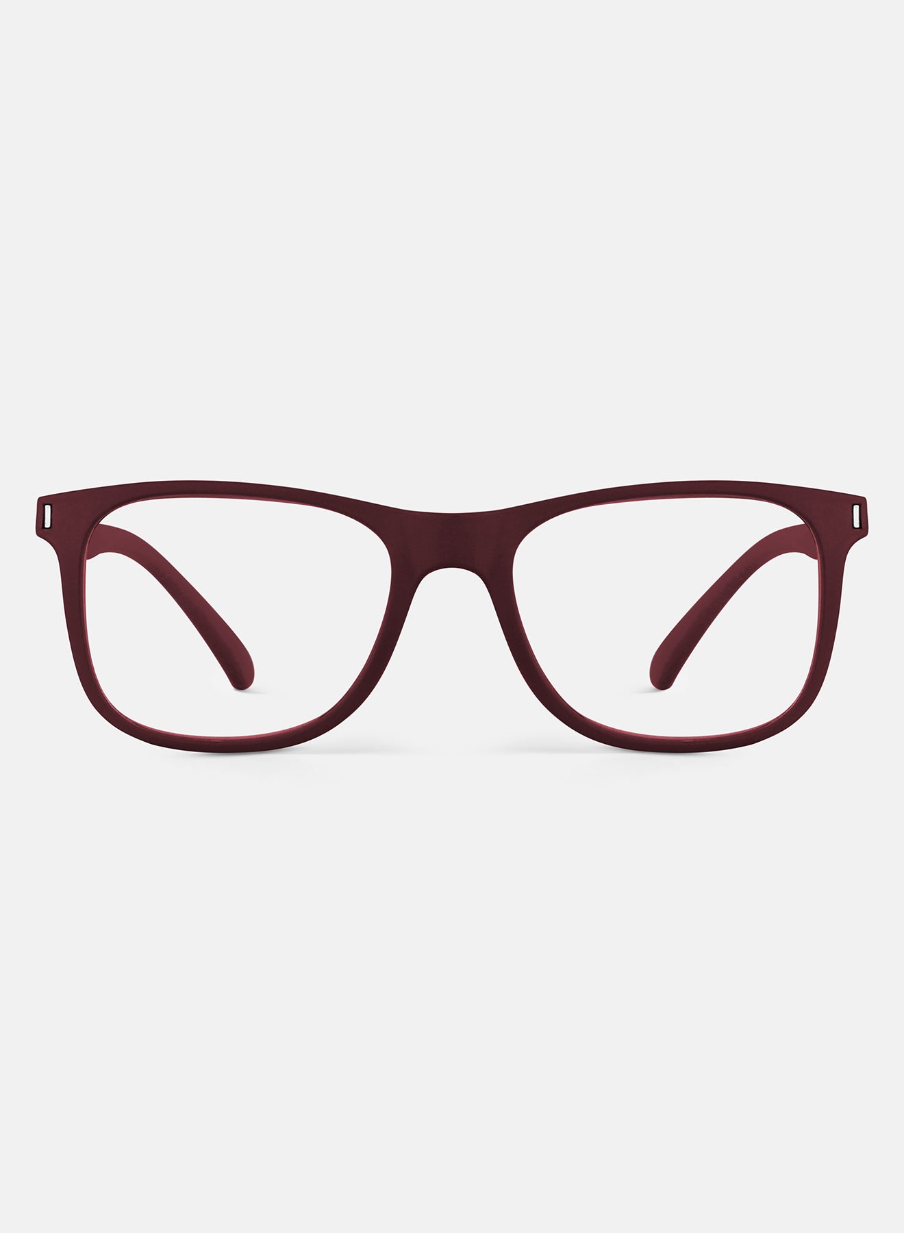 Red Noir Square Blue Screen Glasses - View 9