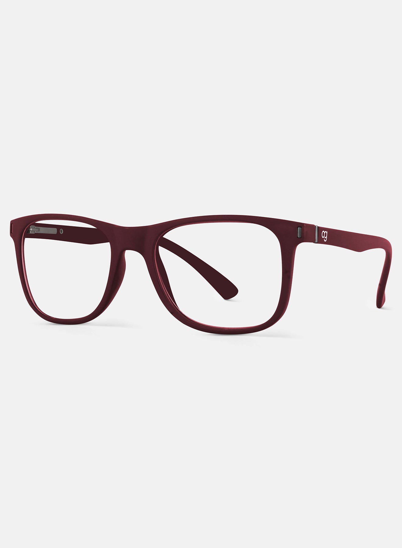 Red Noir Square Blue Screen Glasses - View 10