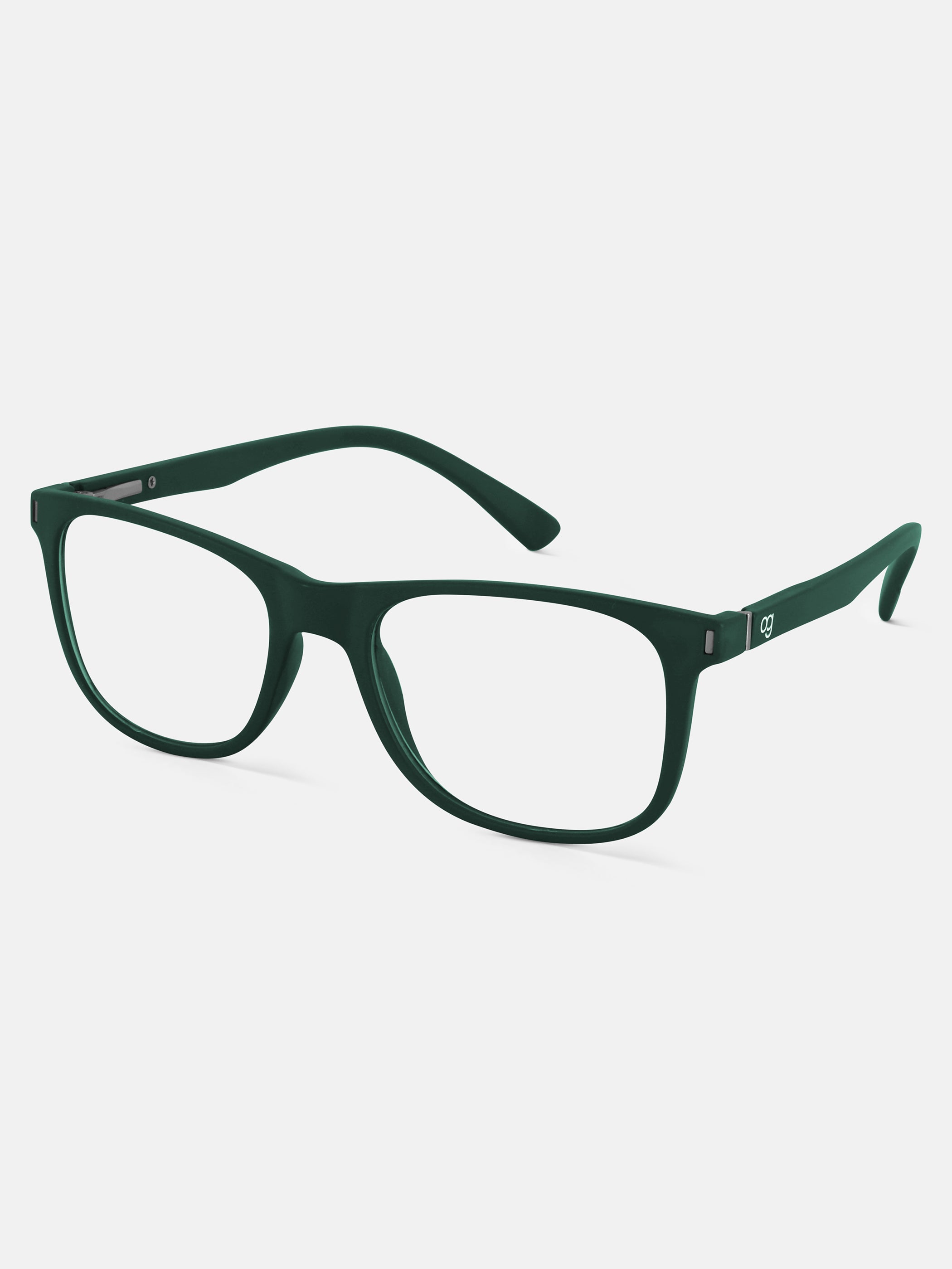Green Noir Square Blue Screen Glasses