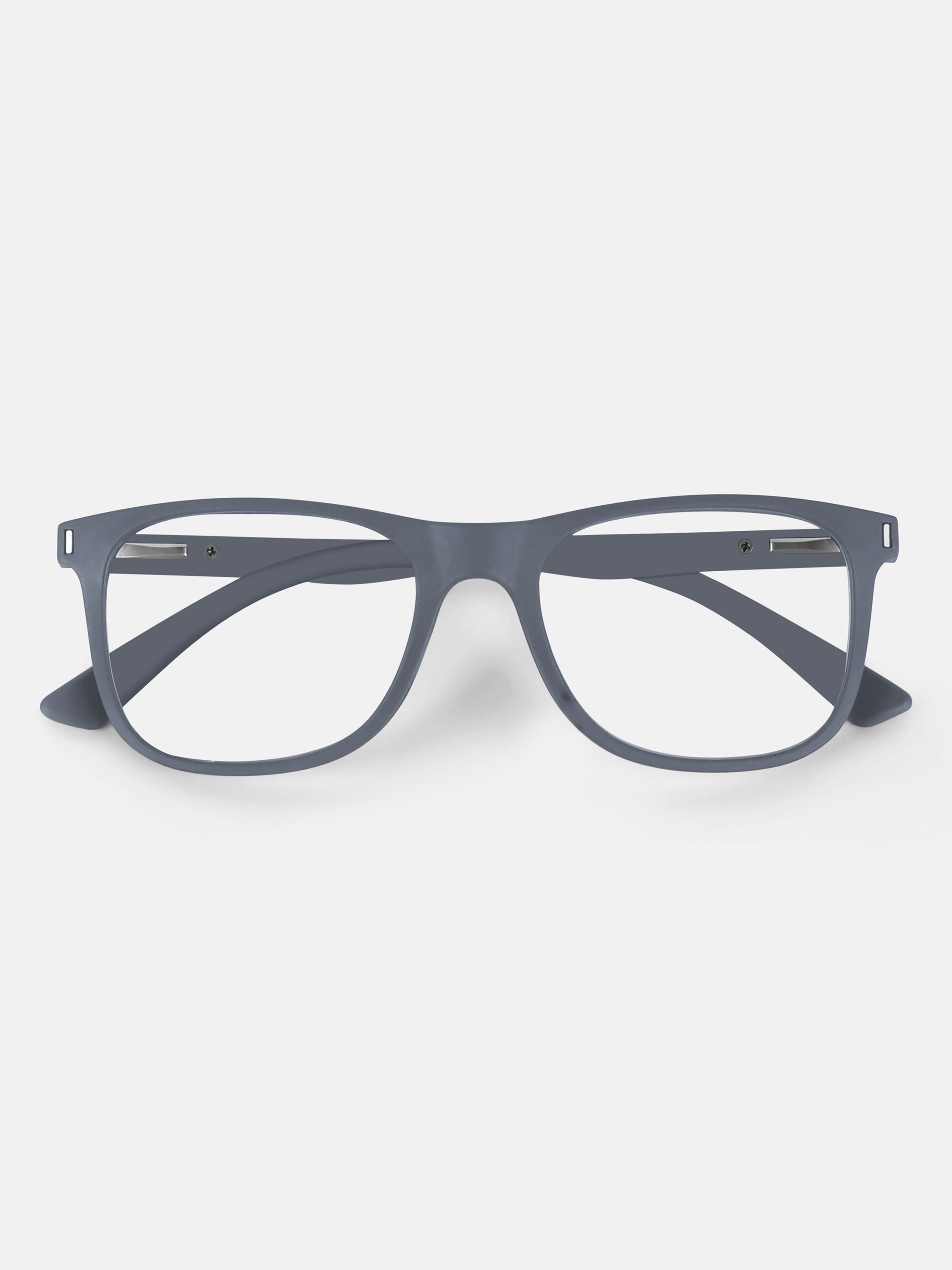 Grey Noir Square Blue Screen Glasses - View 18