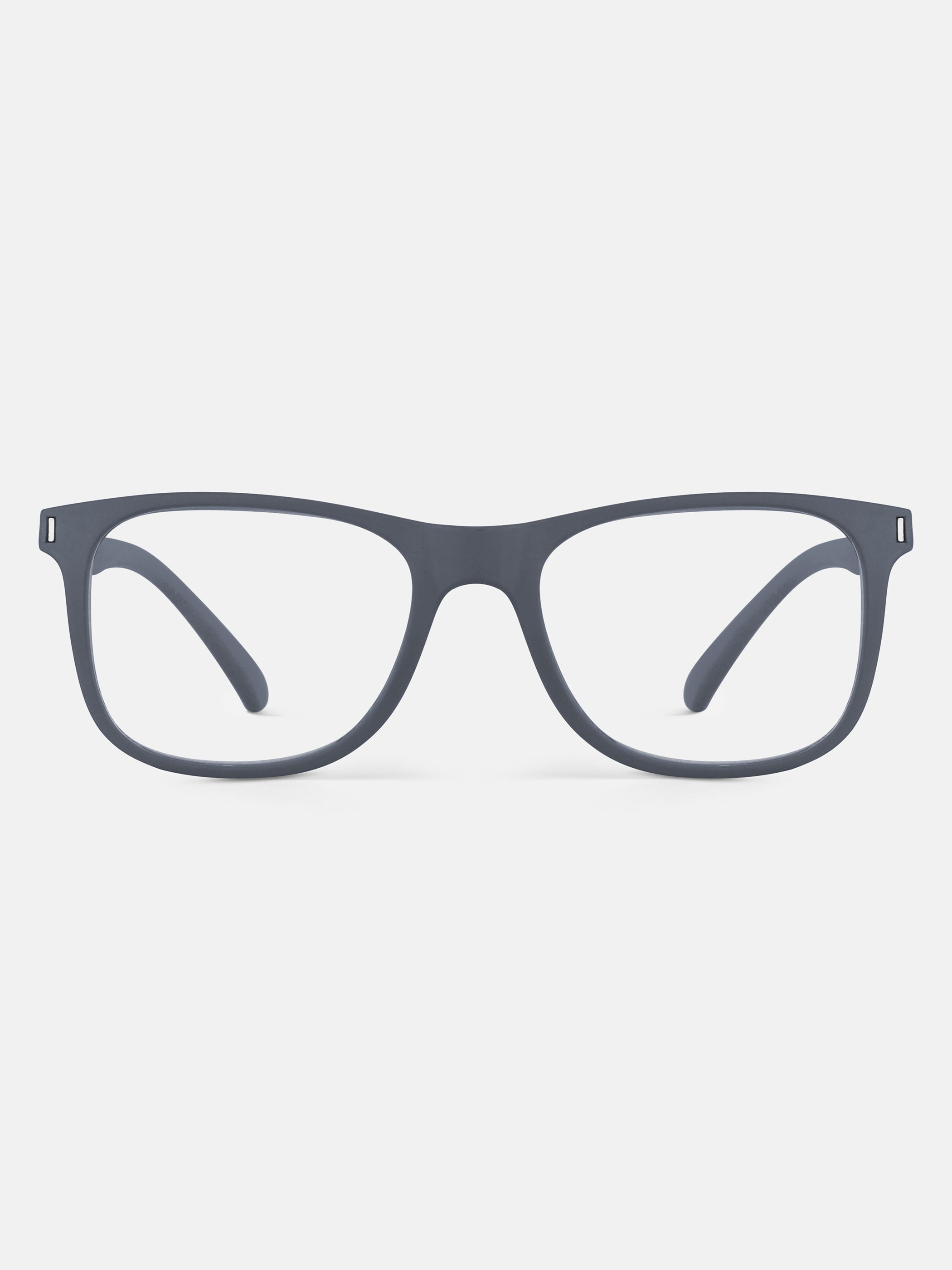Grey Noir Square Blue Screen Glasses - View 19