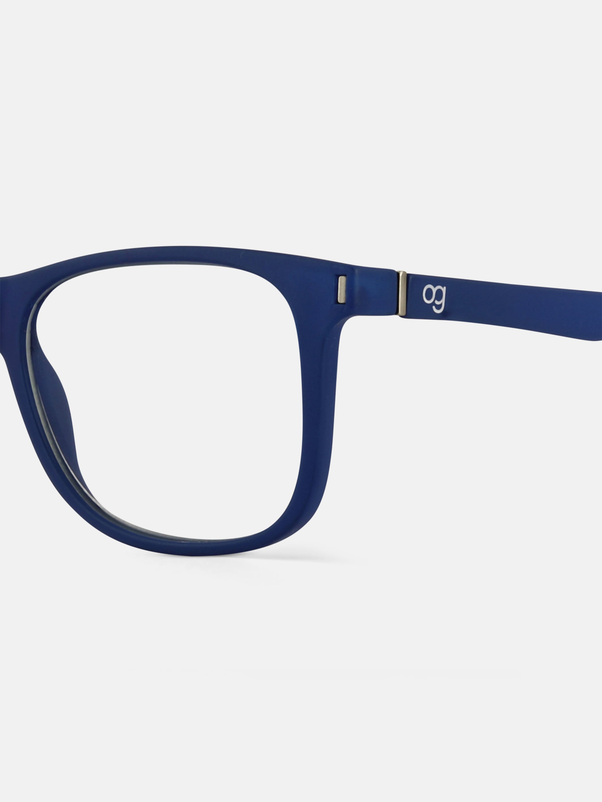 Dark Blue Noir Square Blue Screen Glasses - View 27