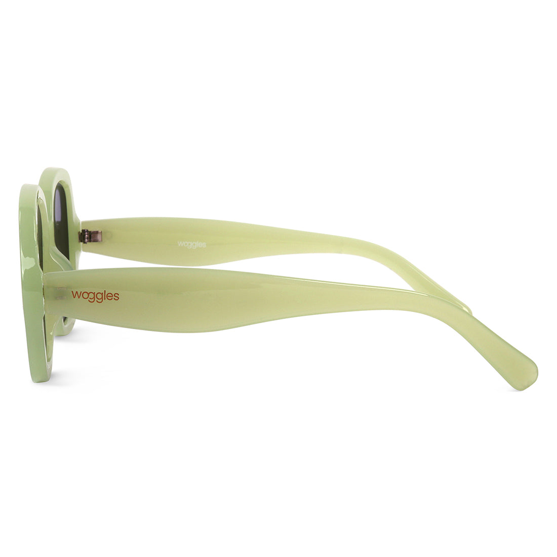 Sage Green Monochromatic Square Sunglasses - View 5