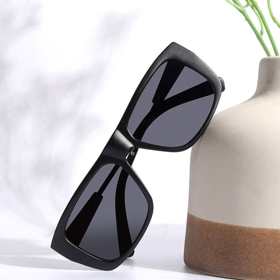 Black Cityglide Polarized Wayfarer Sunglasses