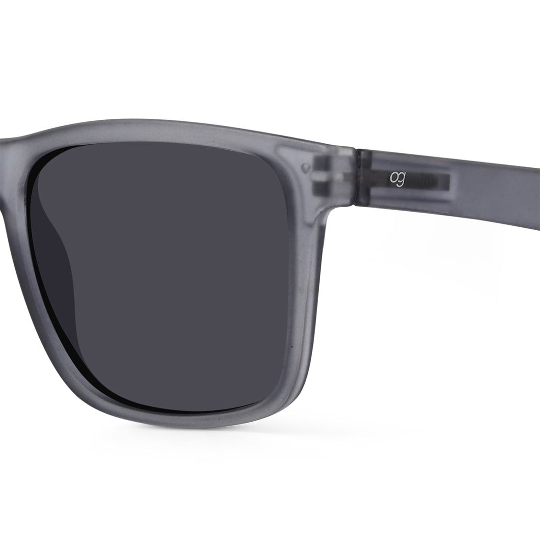 Grey Auralite Polarized Square Sunglasses - View 2