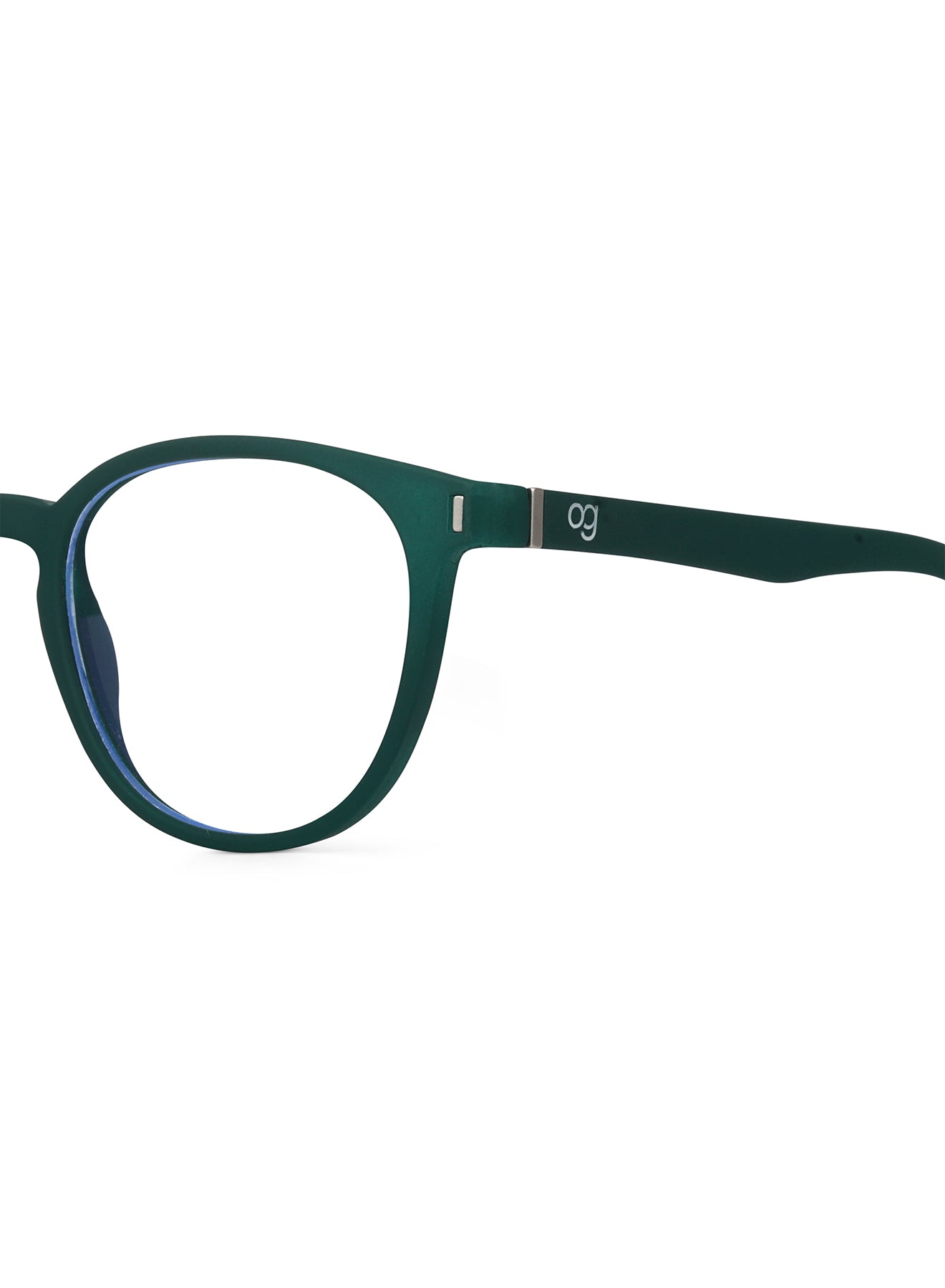 Green Noctra Round Blue Screen Glasses - View 12