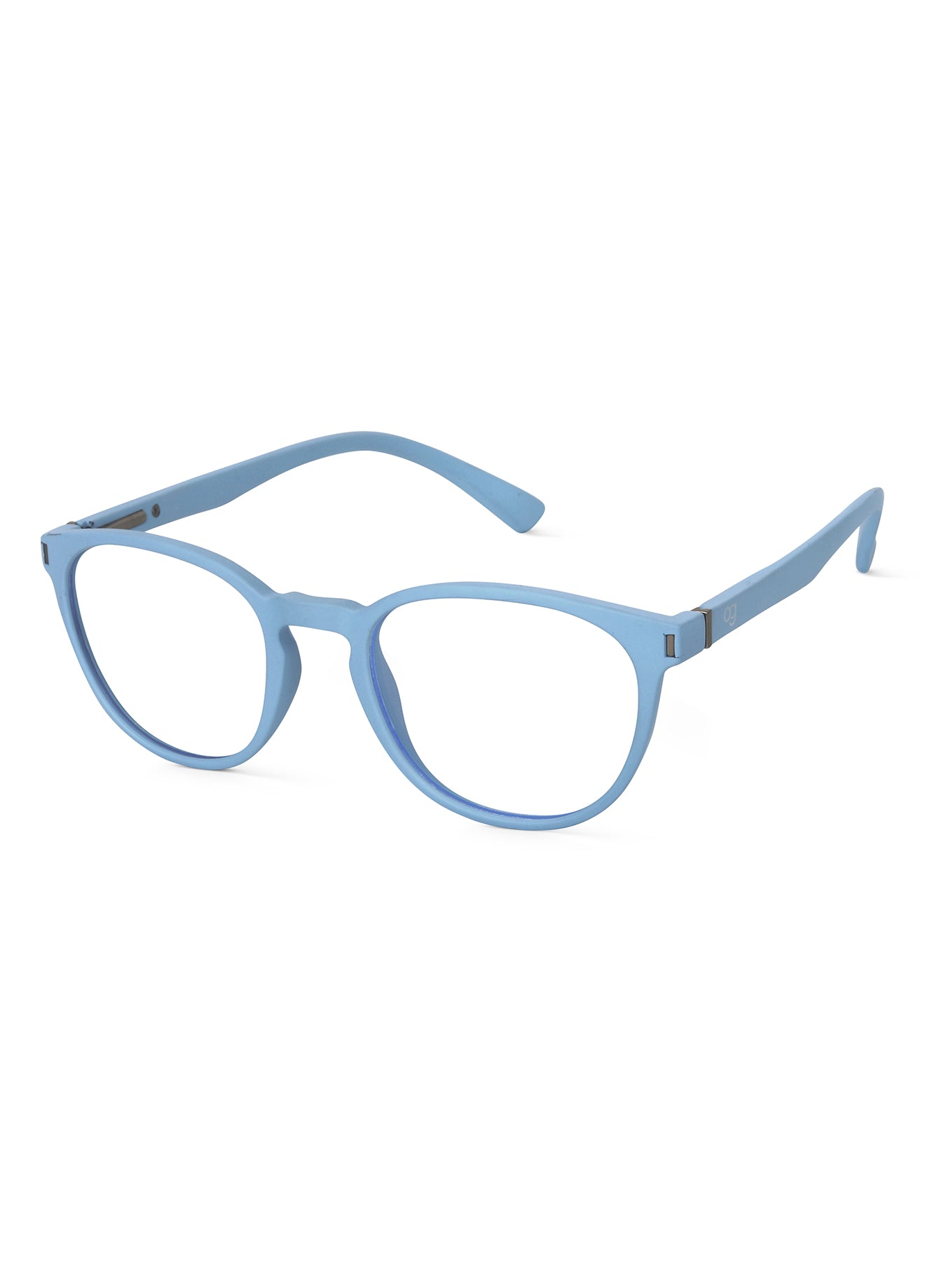 Light Blue Noctra Round Blue Screen Glasses