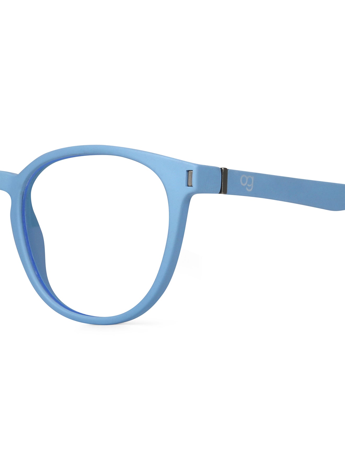 Light Blue Noctra Round Blue Screen Glasses - View 17