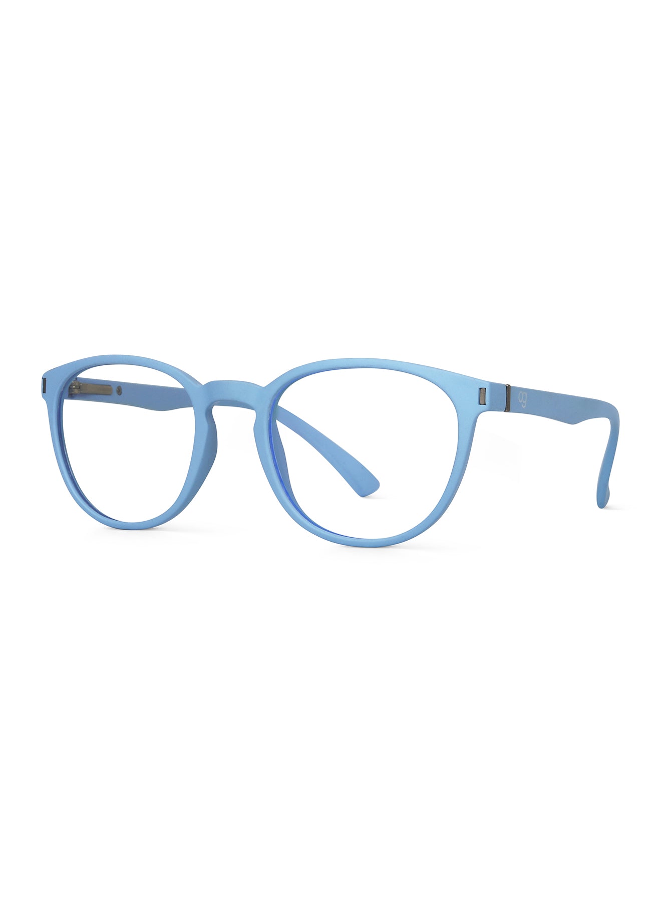 Light Blue Noctra Round Blue Screen Glasses - View 19