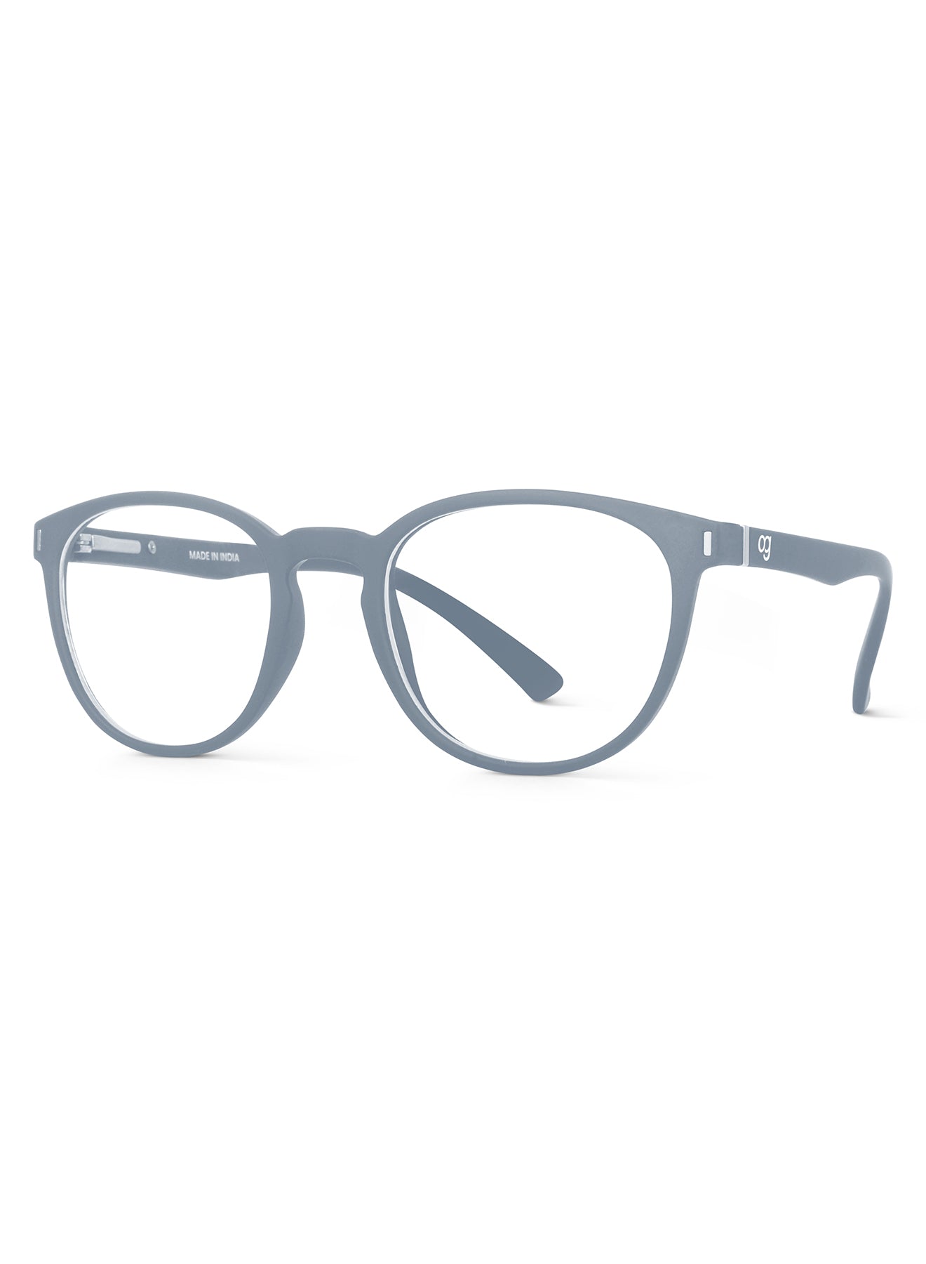 Grey Noctra Round Blue Screen Glasses - View 24