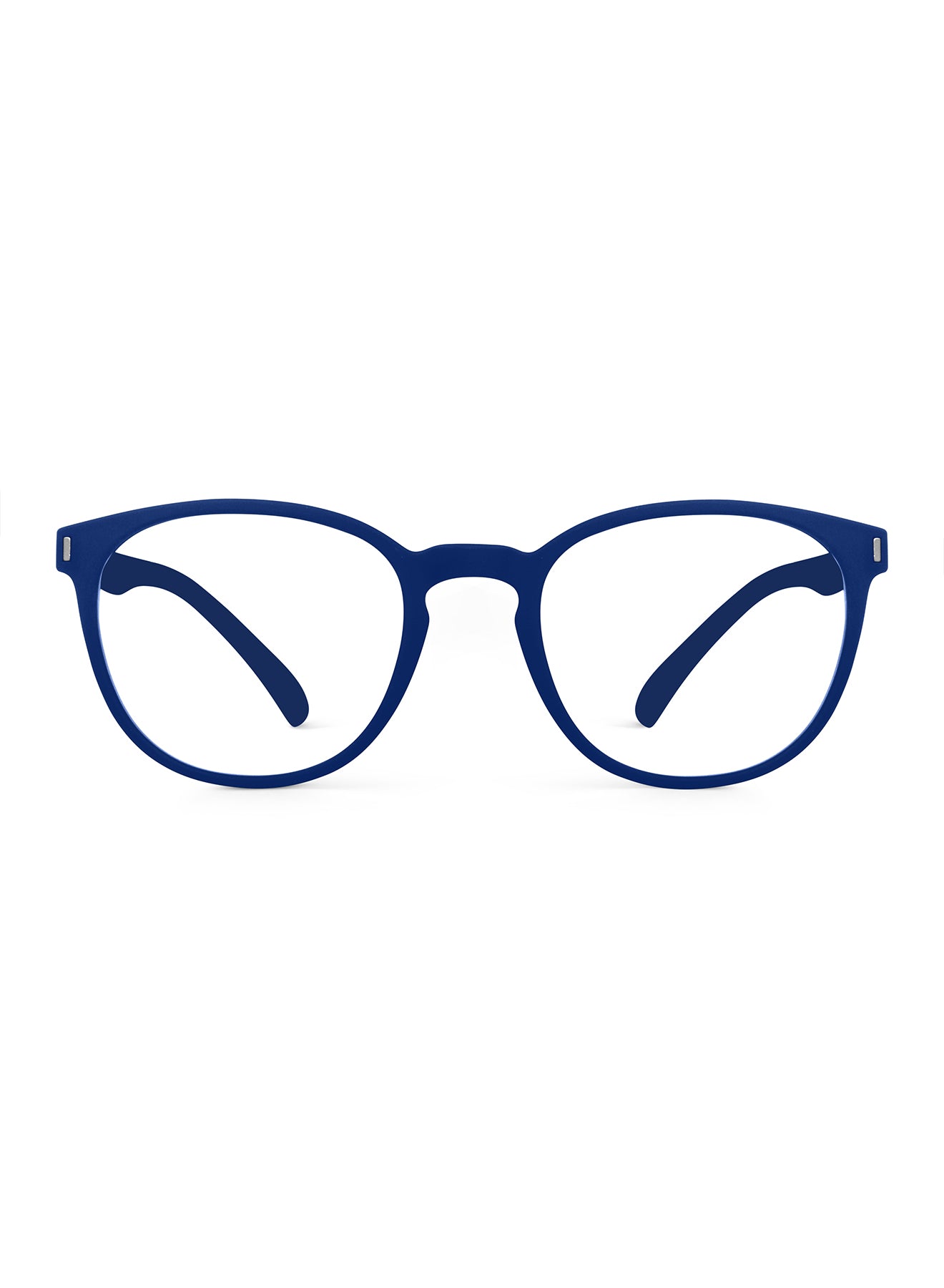 Dark Blue Noctra Round Blue Screen Glasses - View 28