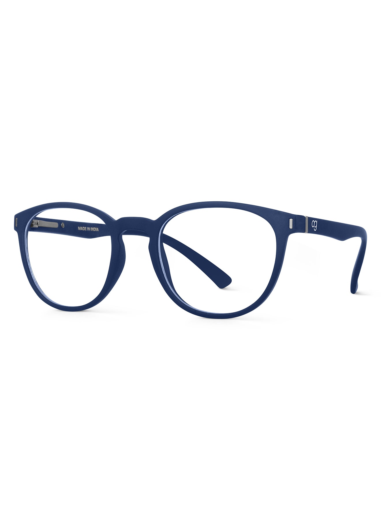 Dark Blue Noctra Round Blue Screen Glasses - View 29
