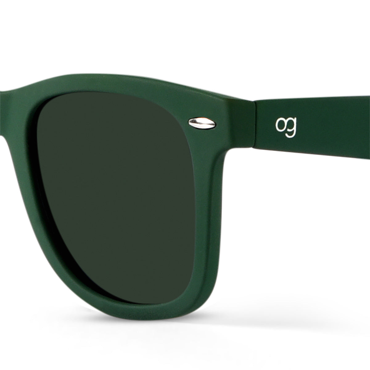 Green Polarized Wayfarer Sunglasses - View 14
