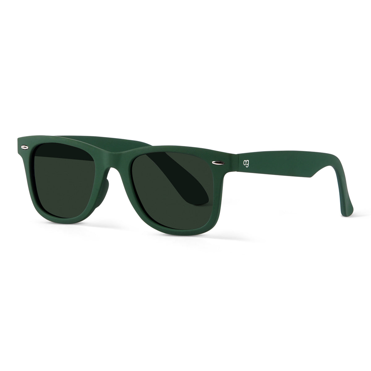 Green Polarized Wayfarer Sunglasses - View 18