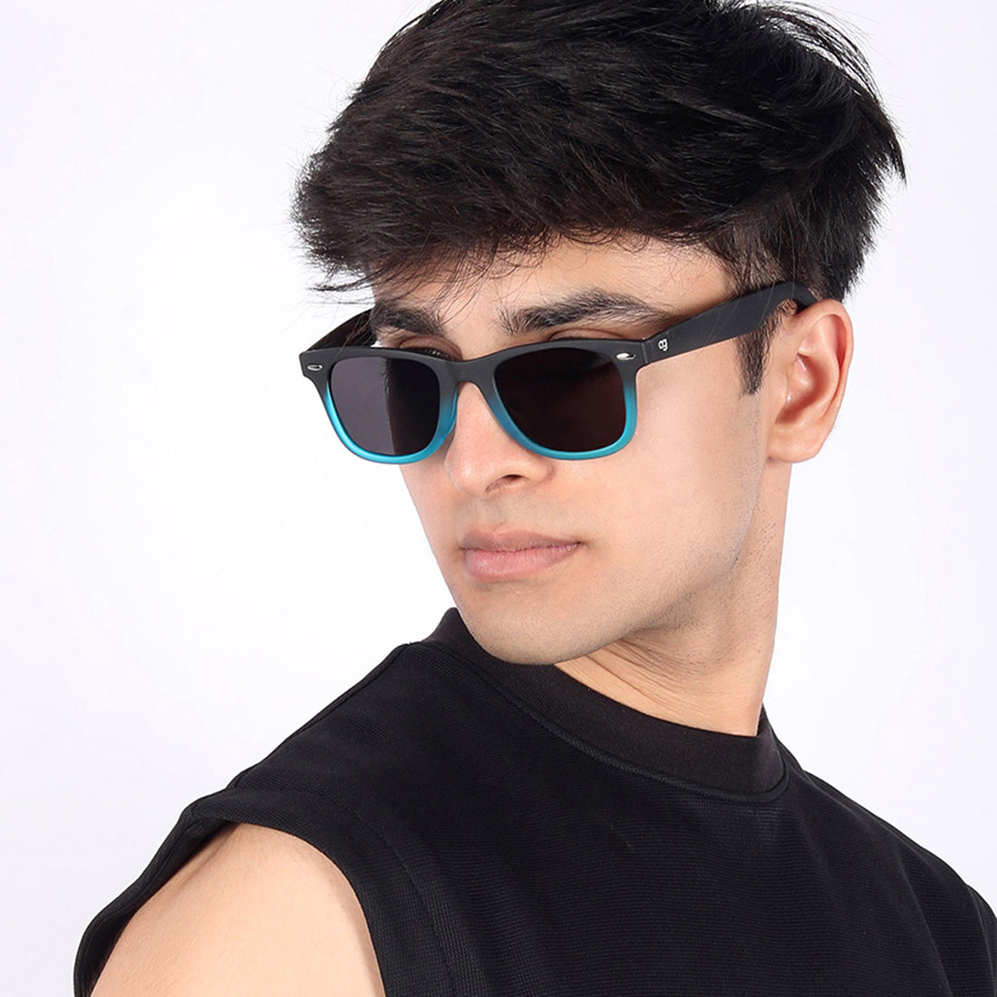 Black Polarized Wayfarer Sunglasses - View 30