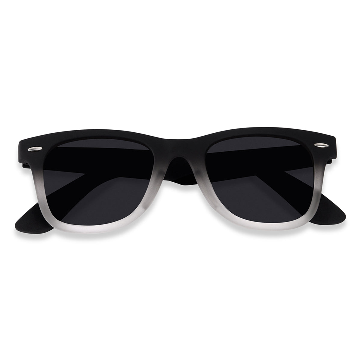 Matte Black Polarized Wayfarer Sunglasses - View 33