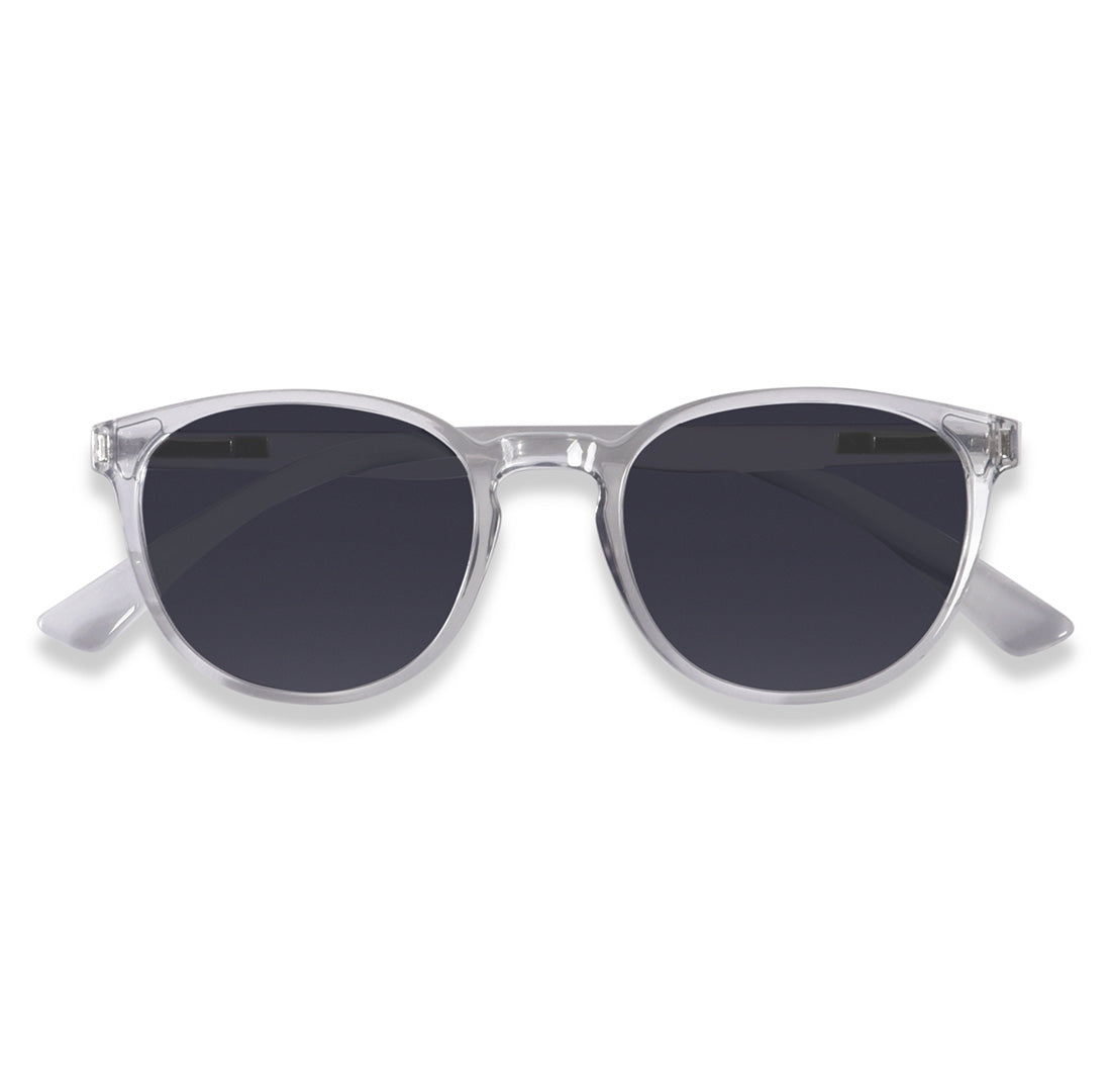Clear Polarized Round Sunglasses - View 3