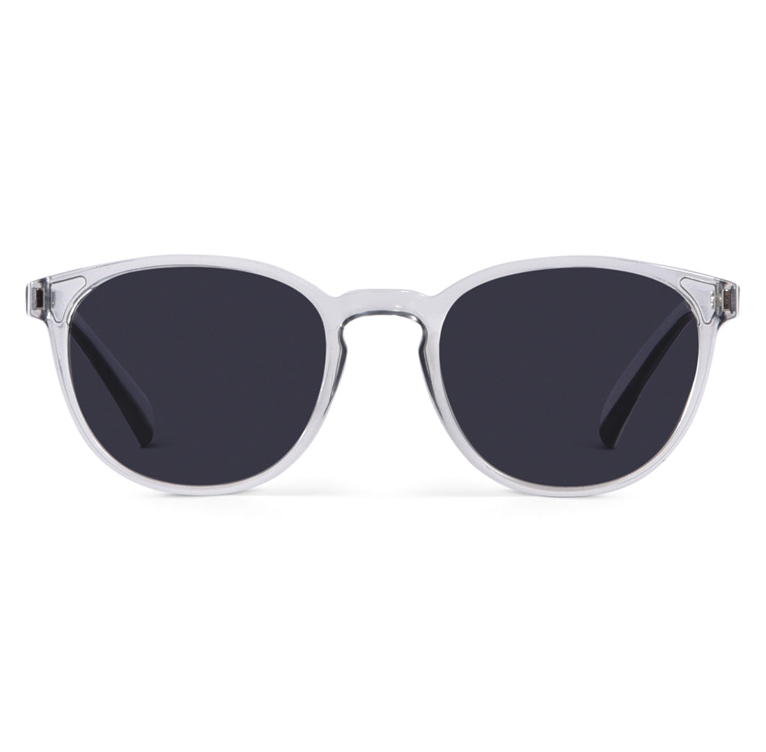 Clear Polarized Round Sunglasses - View 4