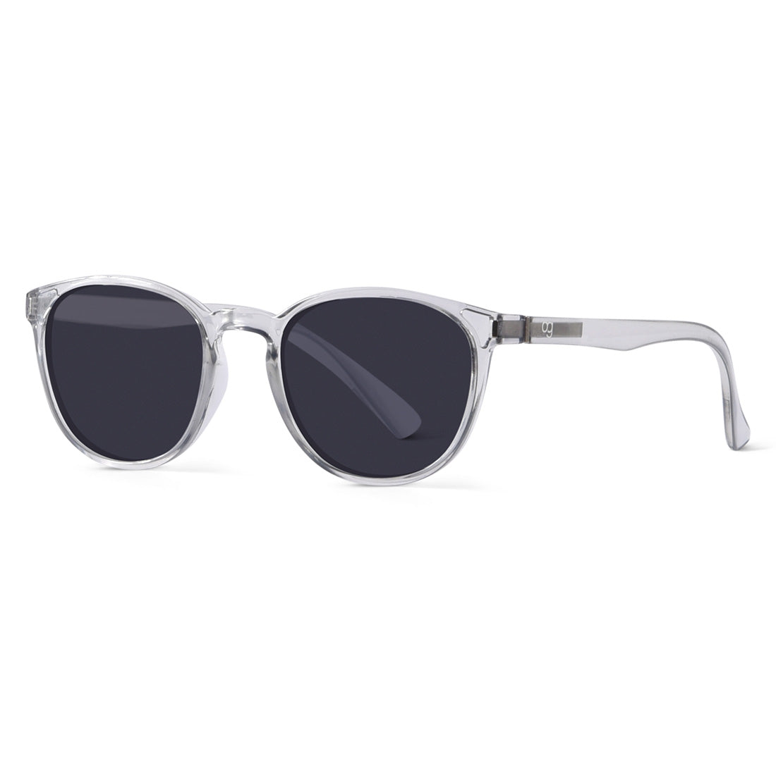 Clear Polarized Round Sunglasses - View 6