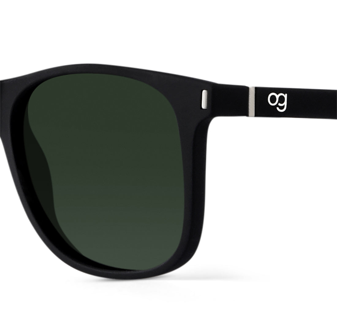 Green Polarized Square Sunglasses - View 15