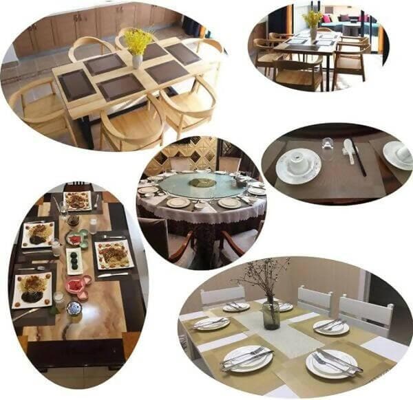 P-plus international washable PVC vinyl heat resistant dinner table mats - HalfPe