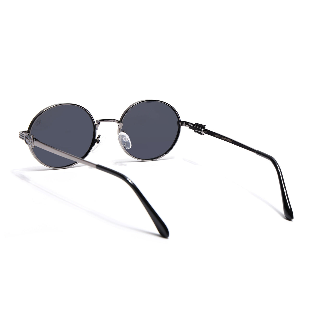 Simba Grey Oval Sunglasses for Men and Women - Style 2210 - view 6