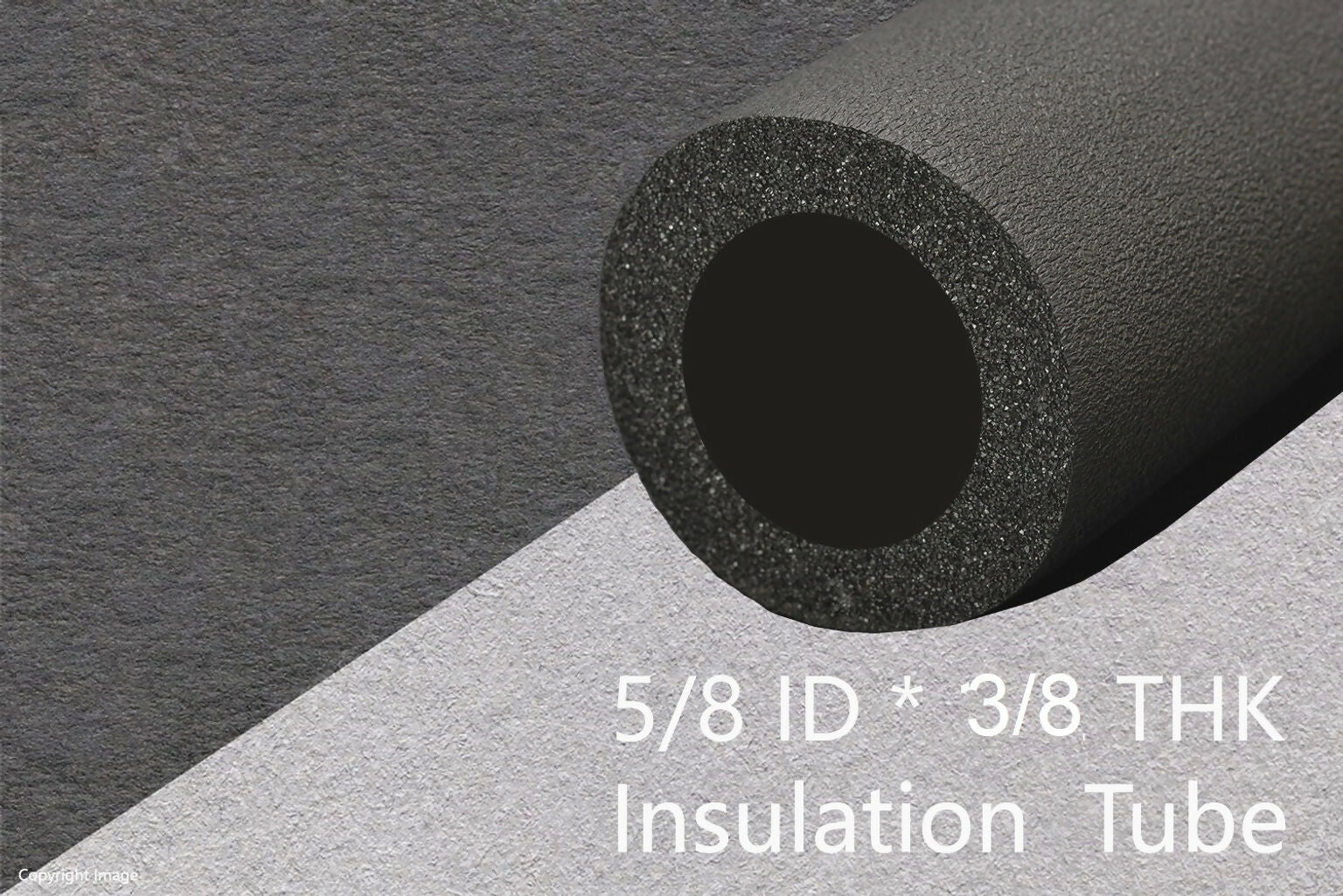AC Tube 5/8" ID X 3/8" THK InsulationTube Nitrile Tube 16MM Inner * 9MM THK Hose Pipe (1.83 m)