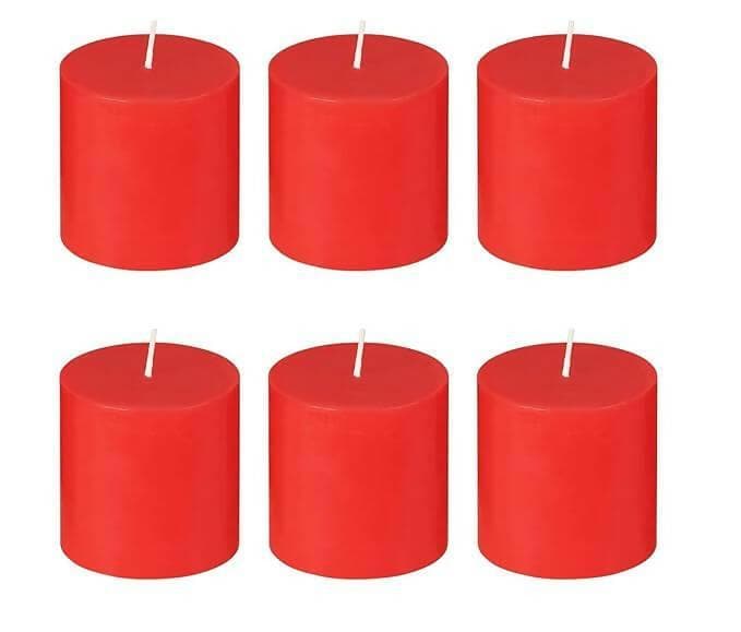 PROSPERRO LUMO by Parkash Candles Unscented Pillar Candles - (2 X 2 Inch, Set of 6) - HalfPe