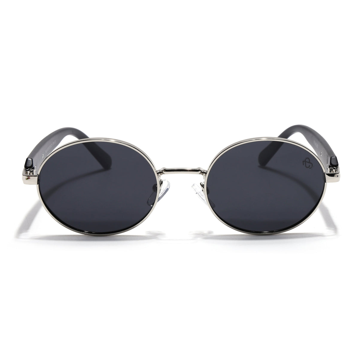 Cruze Silver Oval Sunglasses for Men and Women - view 3
