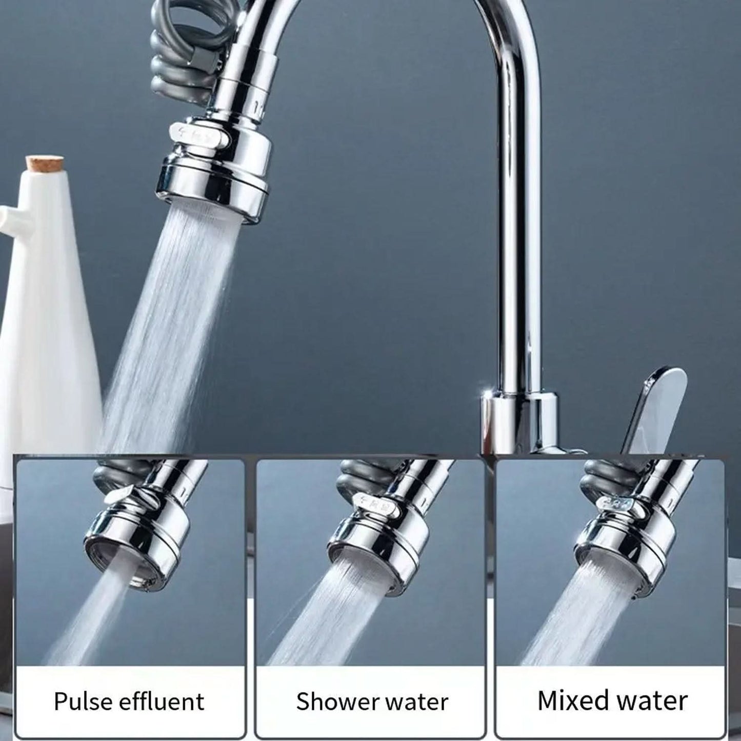 Water Faucet Extender – Flexible Kitchen Sink Sprayer Attachment (1 Pc)