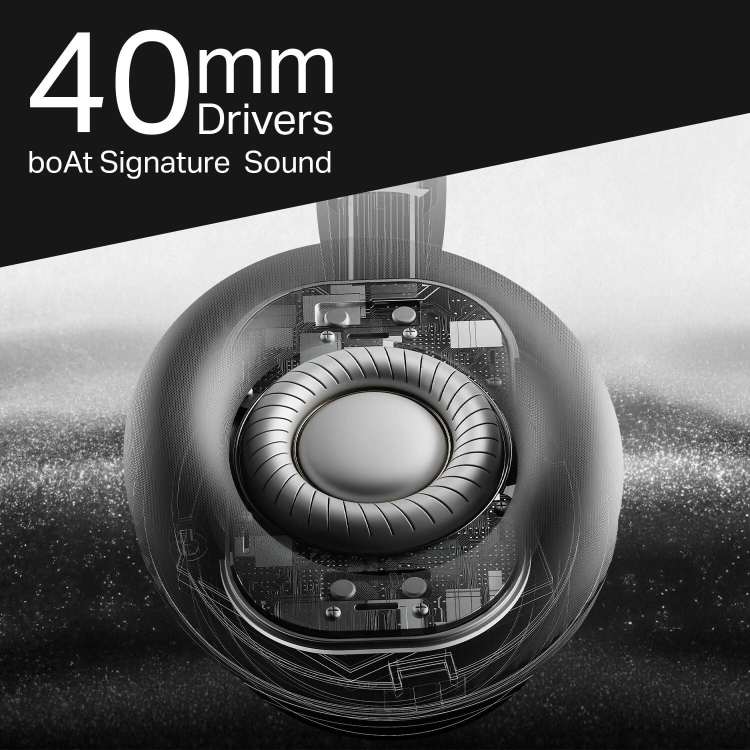 Boat Rockerz Trendz, 40mm Drivers, 50hrs Battery, 60ms Low Latency, ENx Tech, BT v5.4, Foldable Cups, Voice Assistant, Bluetooth Headphones, Wireless... Dreams Gadgets 2