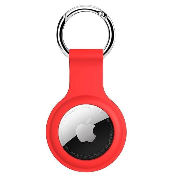 SQUIF Airtag Silicone Case Protective Cover for Airtag Case Locator Tracker Anti-Lost Device Keychain Protection - HalfPe