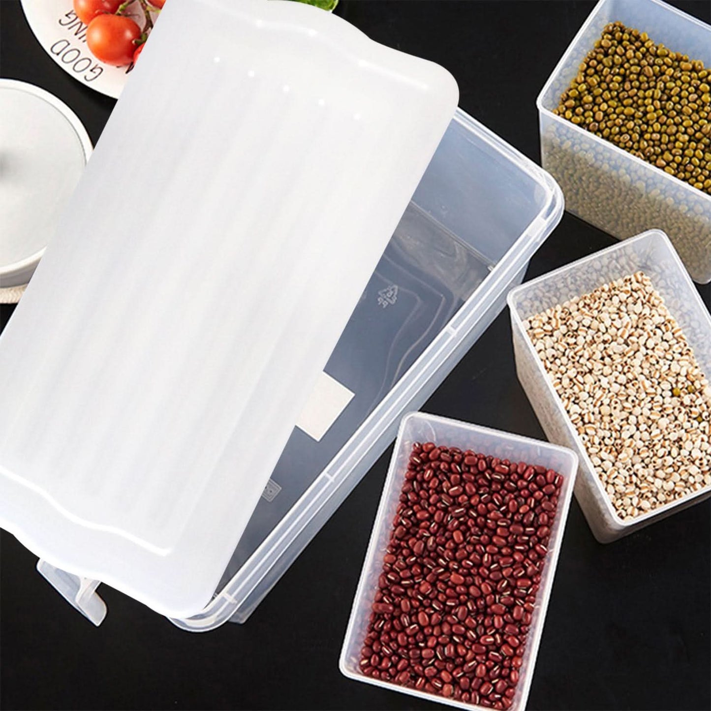 3-in-1 Airtight Refrigerator Organizer Box with Handle