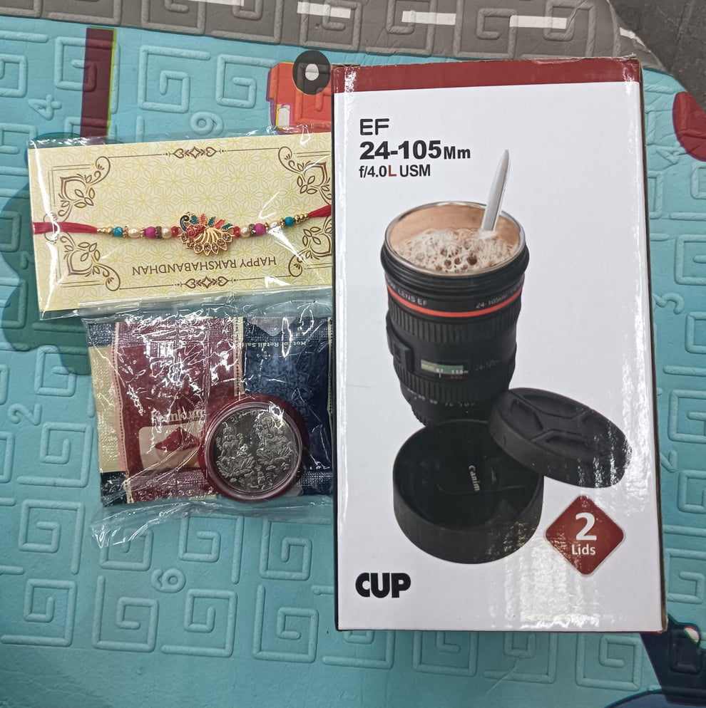 Rakhi Set With Card Coin Roli Chawal  Chocolate HP DD