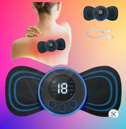 Compact Wireless Mini Body Massager for neck, back and leg pains with 19 Strength Levels