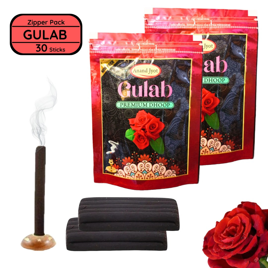 Gaumayam Kashmiri Gulab Dhoop , Rose Dhoop ( 30 sticks)