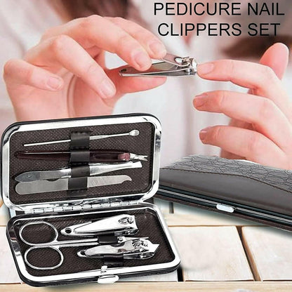 Professional Stainless Steel 7 in 1 Pedicure Kit - HalfPe