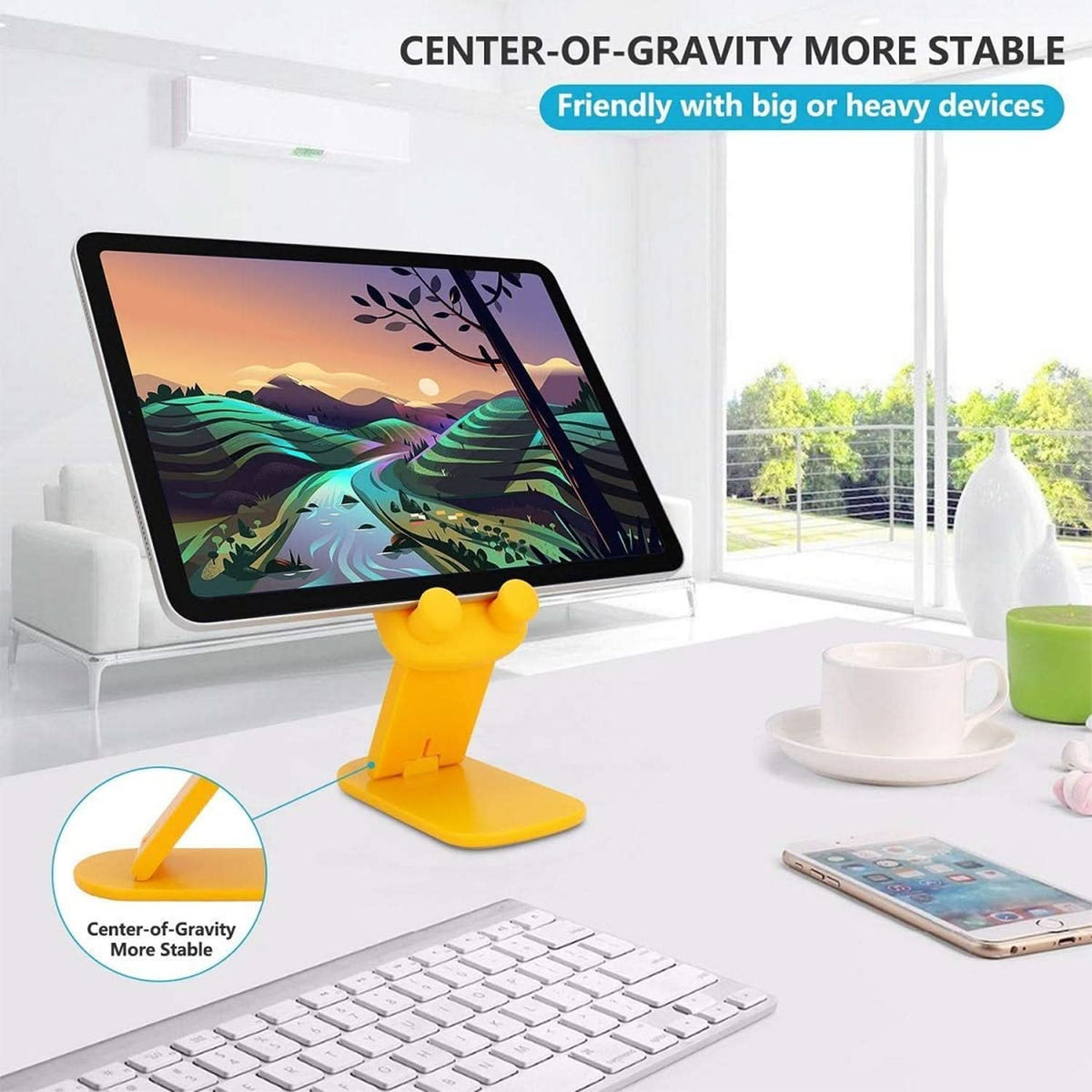 Cute Cartoon Design Multi-angle Adjustable Foldable Mobile Stand HP DD