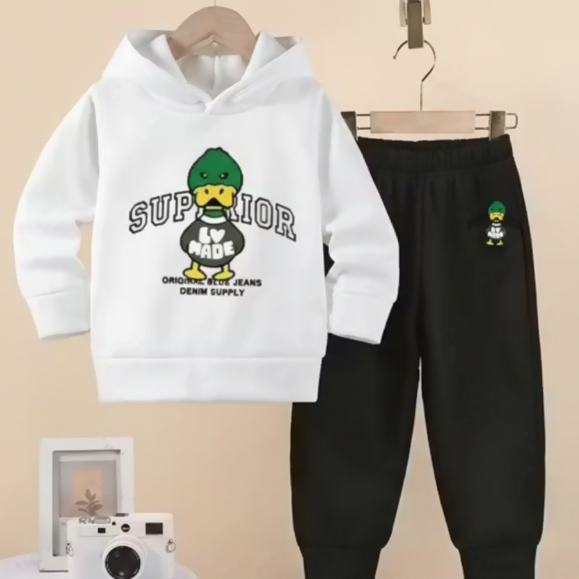 Kids Cartoon Hoodie & Jogger Set Luck Fashion