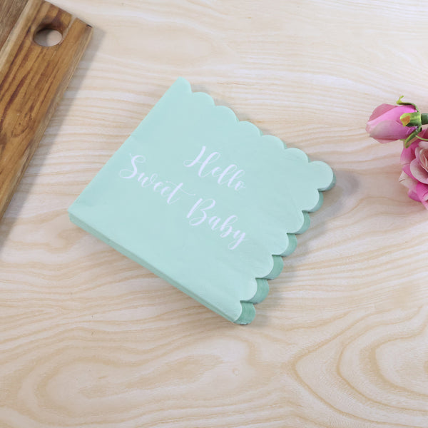 Hello Sweet Baby Party Paper Napkins (31 X 31 Cm  24 Pc)
