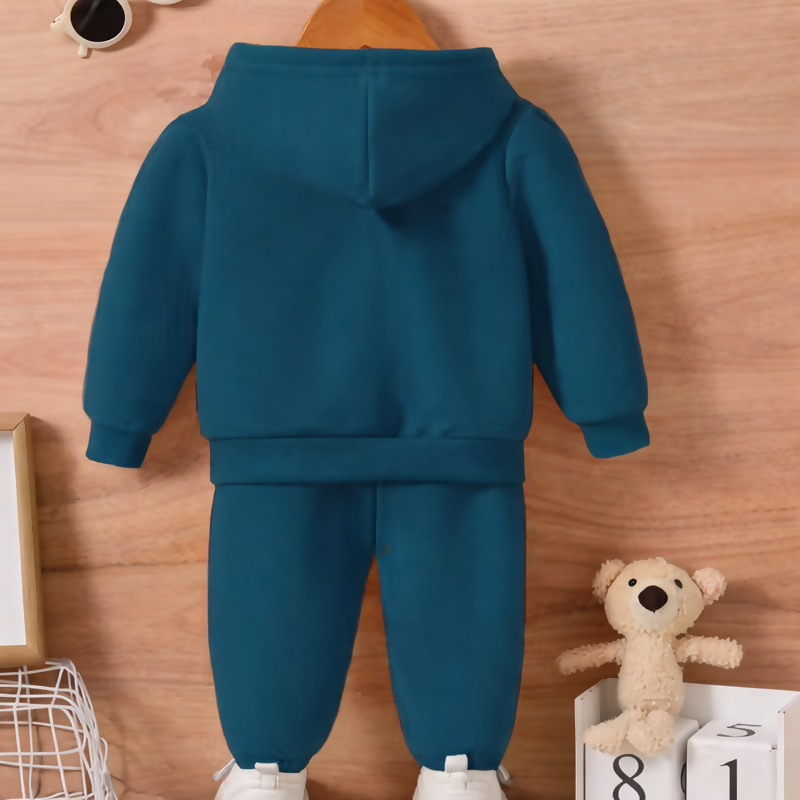 Kids F Blue Astronaut Print Hoodie & Jogger Set Luck Fashion